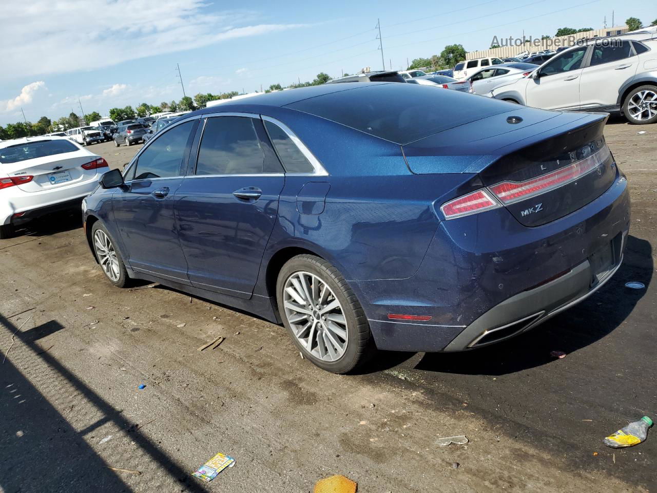 2017 Lincoln Mkz Select Синий vin: 3LN6L5D99HR663789