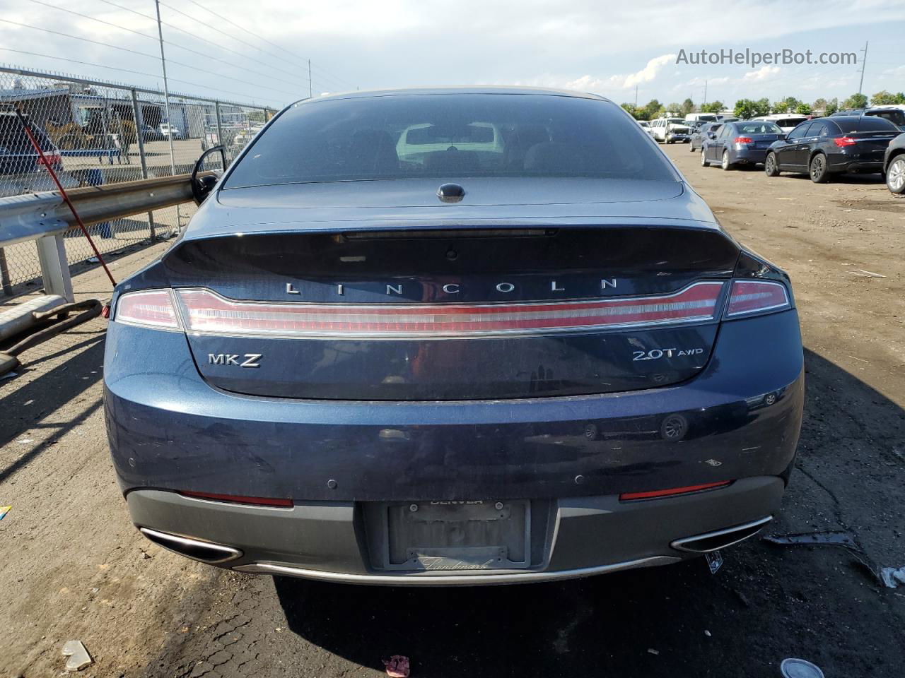 2017 Lincoln Mkz Select Синий vin: 3LN6L5D99HR663789