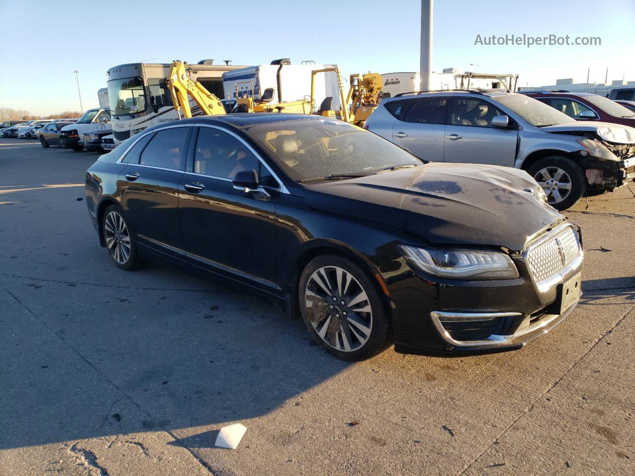 2017 Lincoln Mkz Select Черный vin: 3LN6L5D9XHR627304