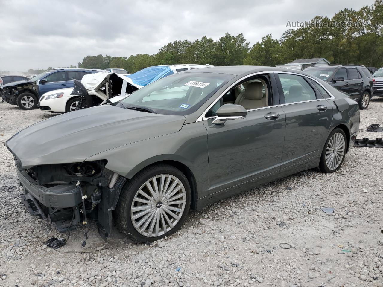 2017 Lincoln Mkz Reserve Gray vin: 3LN6L5E91HR601799