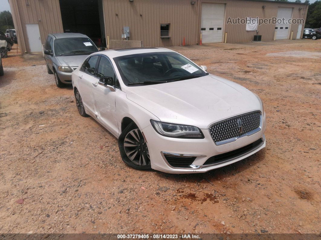 2017 Lincoln Mkz Reserve White vin: 3LN6L5E92HR617882