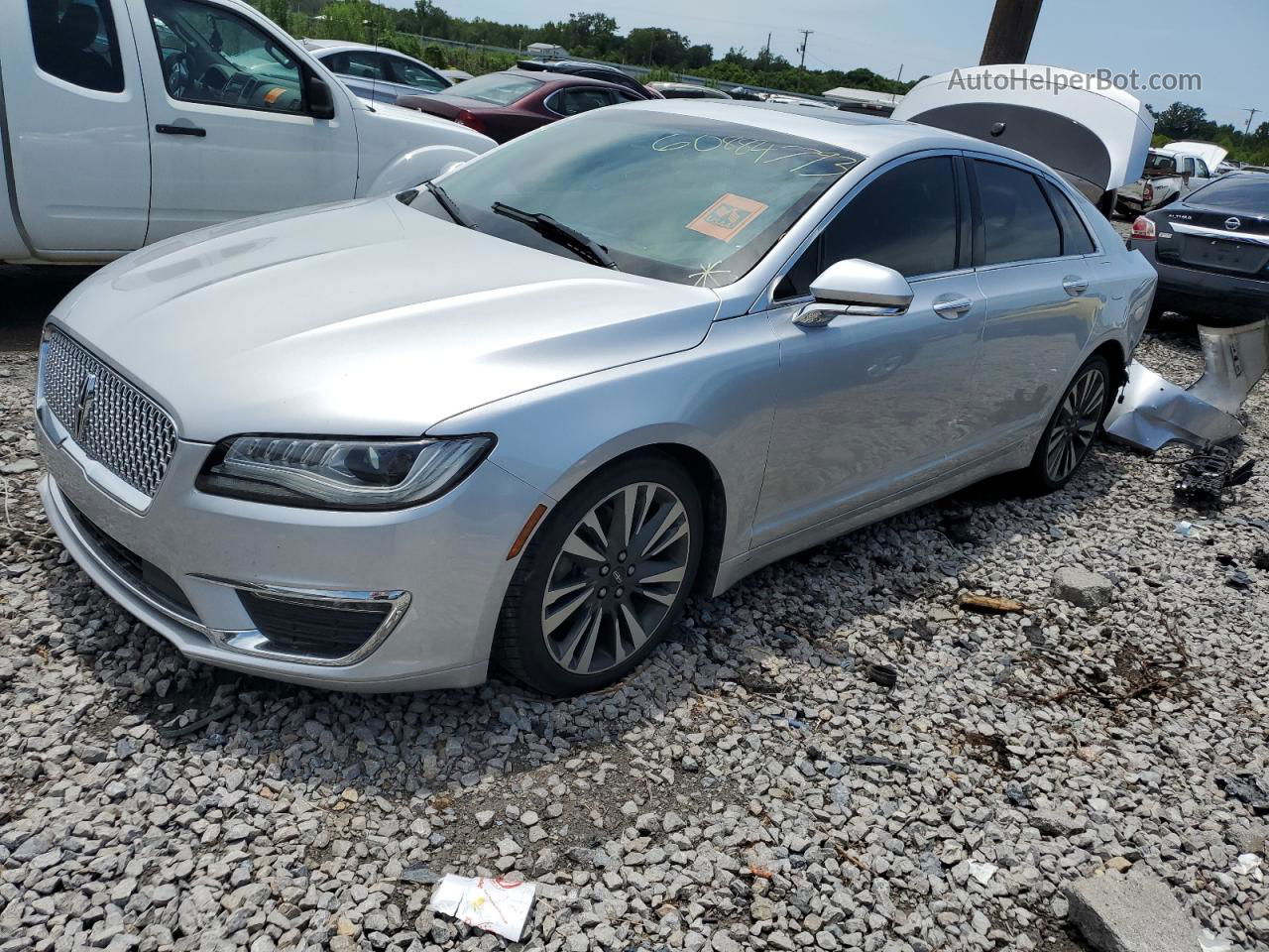 2017 Lincoln Mkz Reserve Silver vin: 3LN6L5E93HR644198