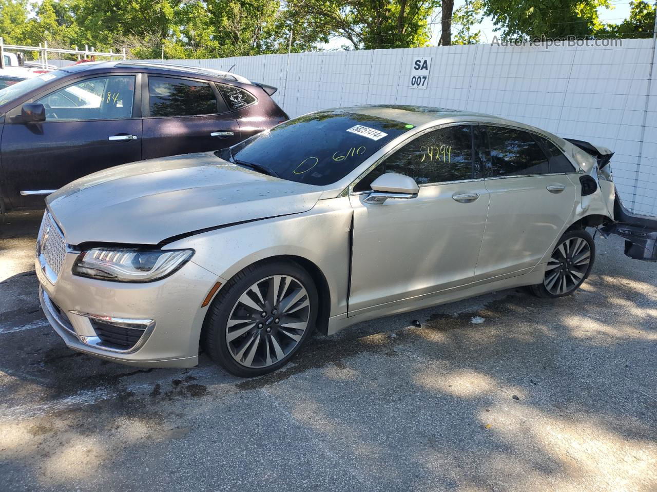 2017 Lincoln Mkz Reserve Beige vin: 3LN6L5E93HR653158