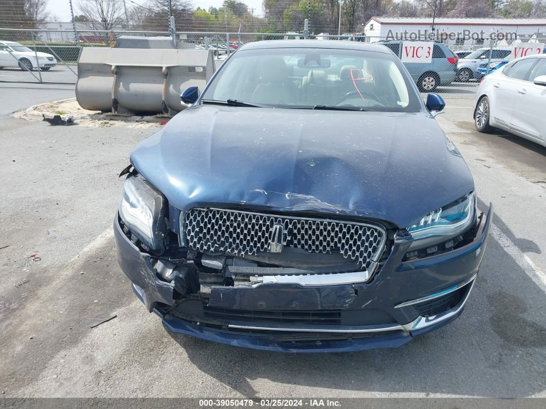 2017 Lincoln Mkz Reserve Blue vin: 3LN6L5E94HR659390