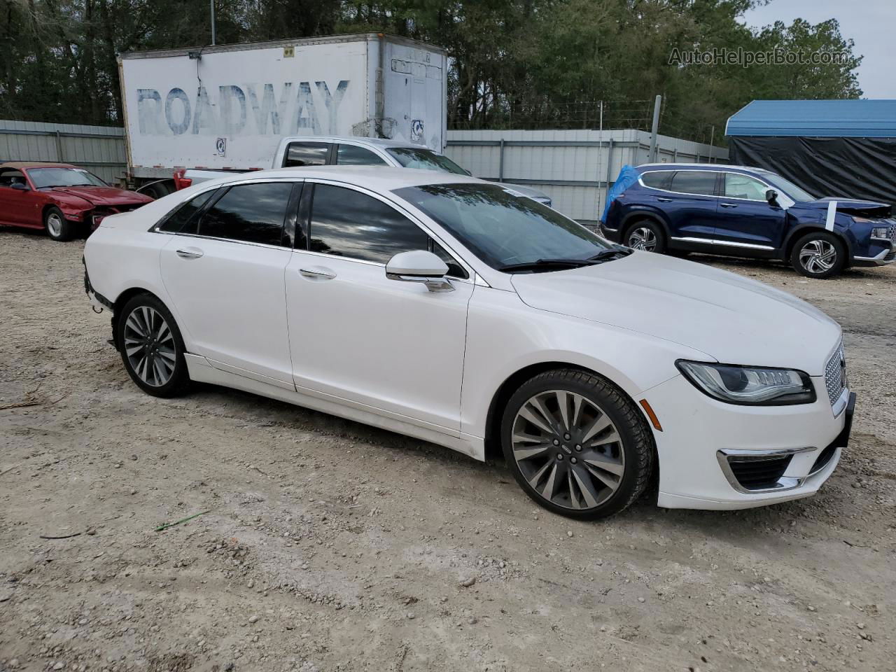 2017 Lincoln Mkz Reserve White vin: 3LN6L5E95HR600784