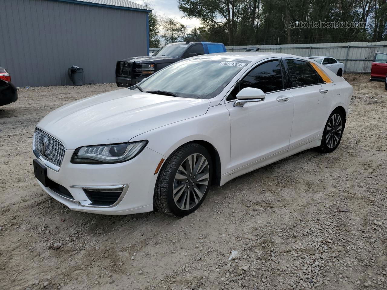 2017 Lincoln Mkz Reserve White vin: 3LN6L5E95HR600784