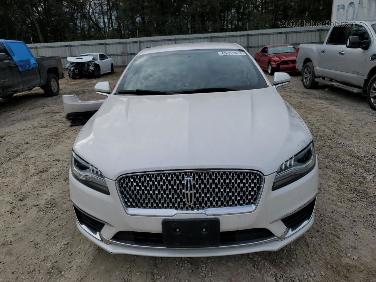 2017 Lincoln Mkz Reserve White vin: 3LN6L5E95HR600784