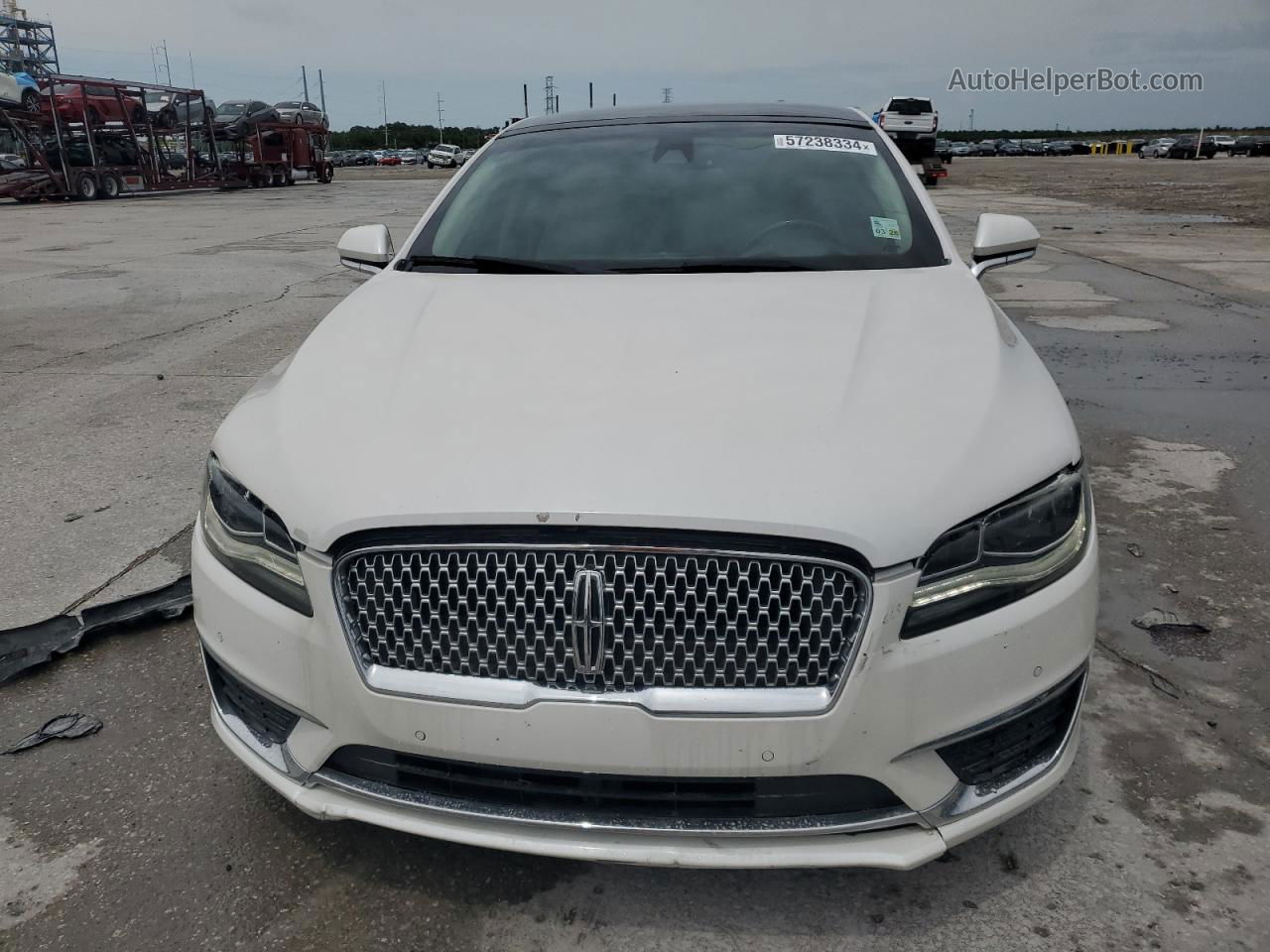 2017 Lincoln Mkz Reserve White vin: 3LN6L5E95HR601823