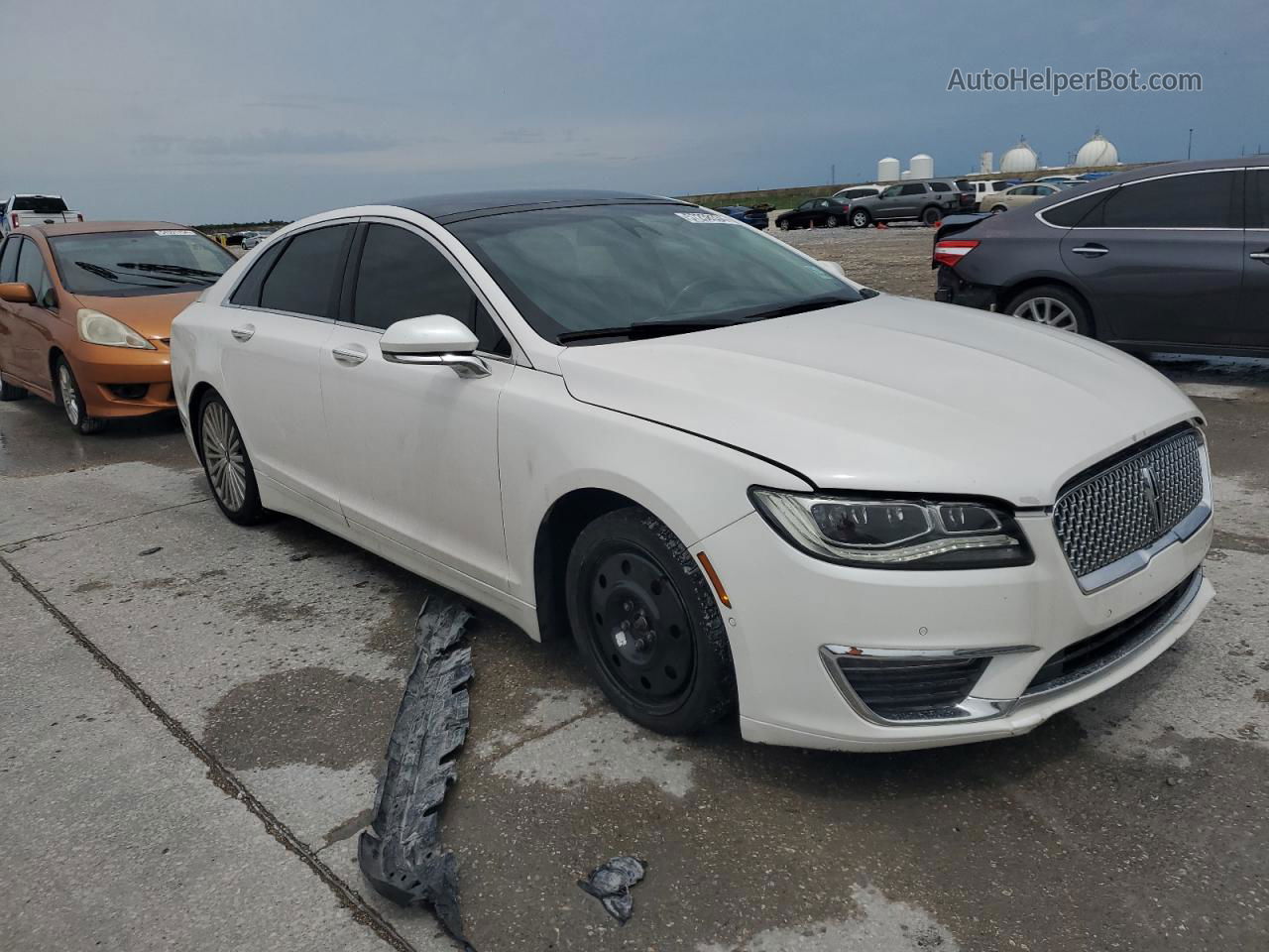 2017 Lincoln Mkz Reserve White vin: 3LN6L5E95HR601823