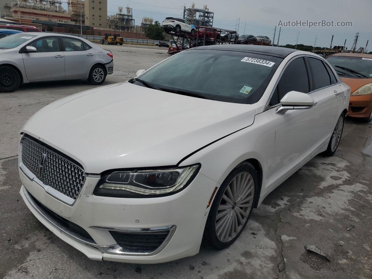 2017 Lincoln Mkz Reserve White vin: 3LN6L5E95HR601823