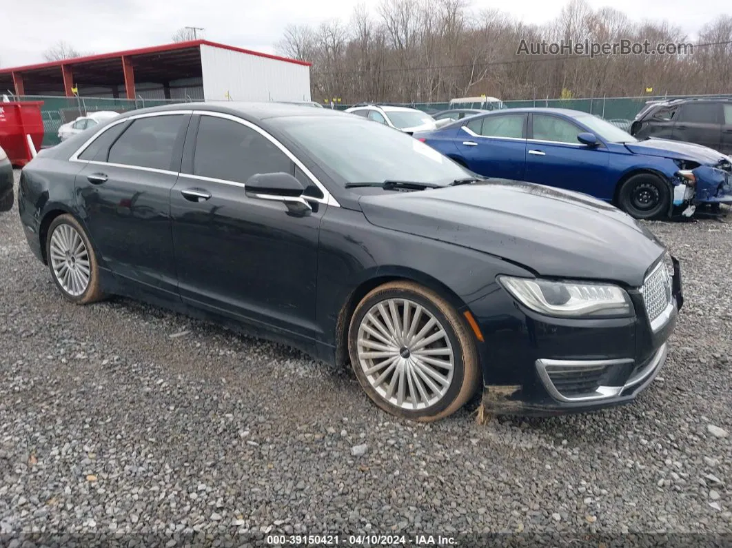 2017 Lincoln Mkz Reserve Black vin: 3LN6L5E95HR603703