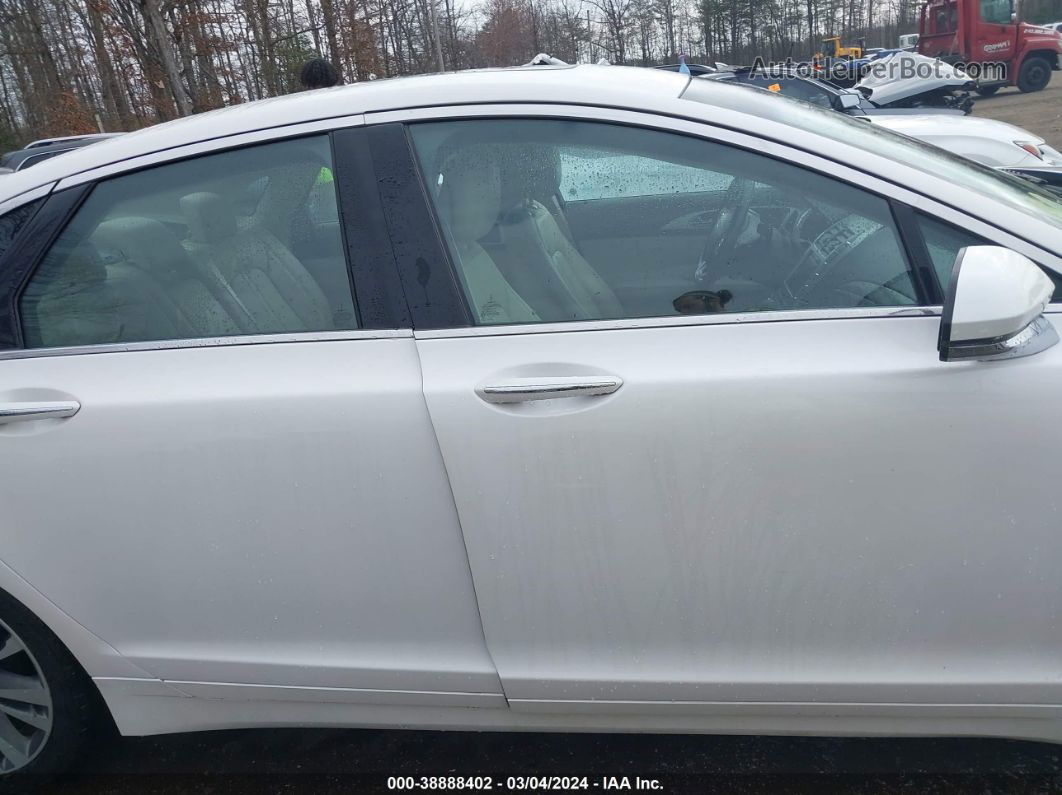 2017 Lincoln Mkz Reserve White vin: 3LN6L5E95HR627192