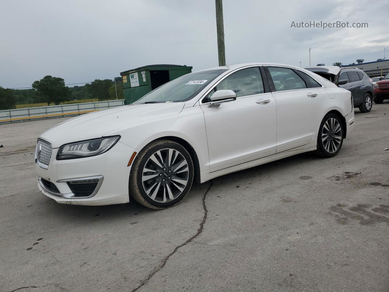 2017 Lincoln Mkz Reserve White vin: 3LN6L5E95HR662685