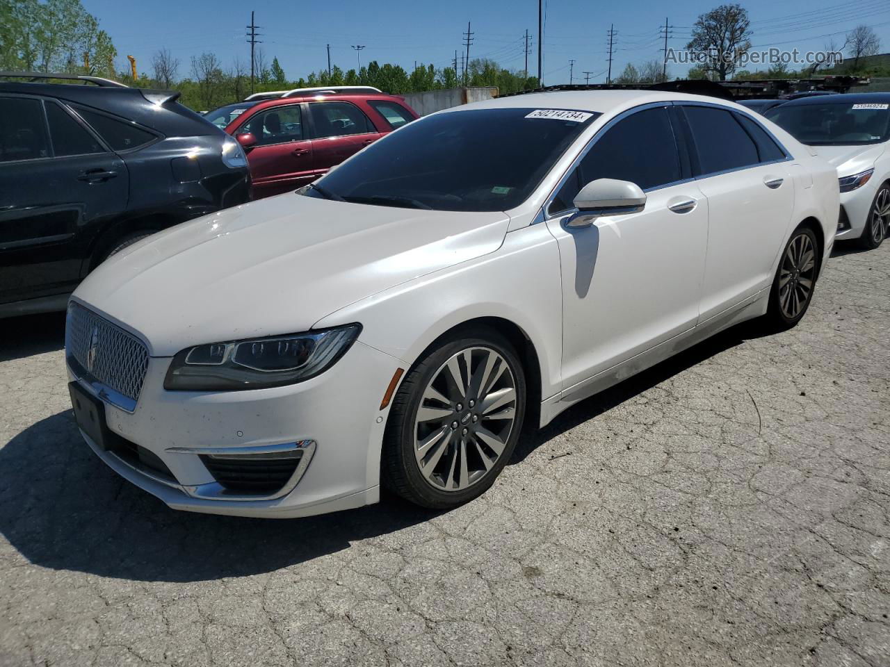 2017 Lincoln Mkz Reserve White vin: 3LN6L5E96HR620980