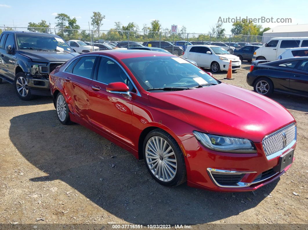 2017 Lincoln Mkz Reserve Red vin: 3LN6L5E97HR606604