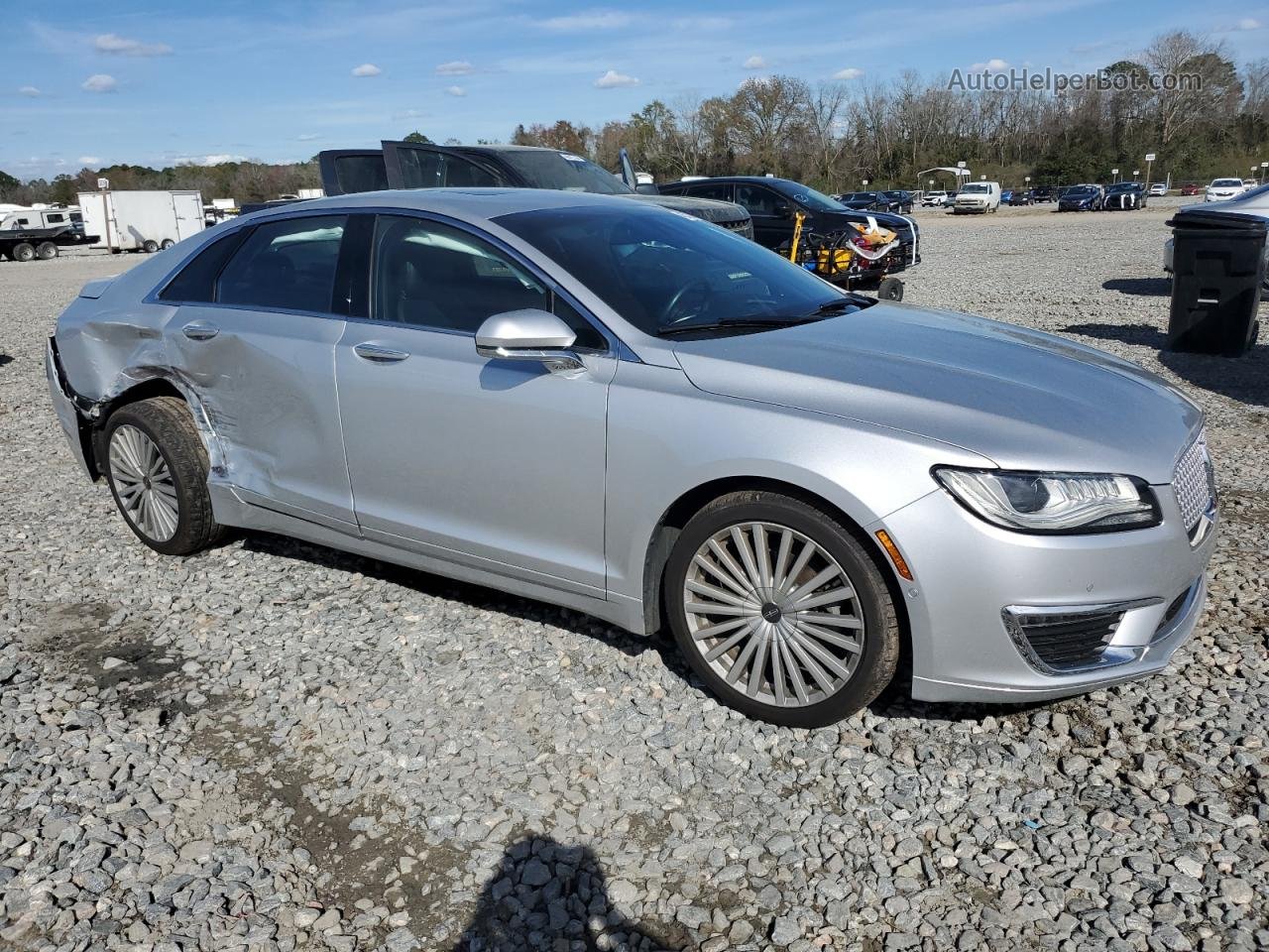 2017 Lincoln Mkz Reserve Silver vin: 3LN6L5E99HR631648