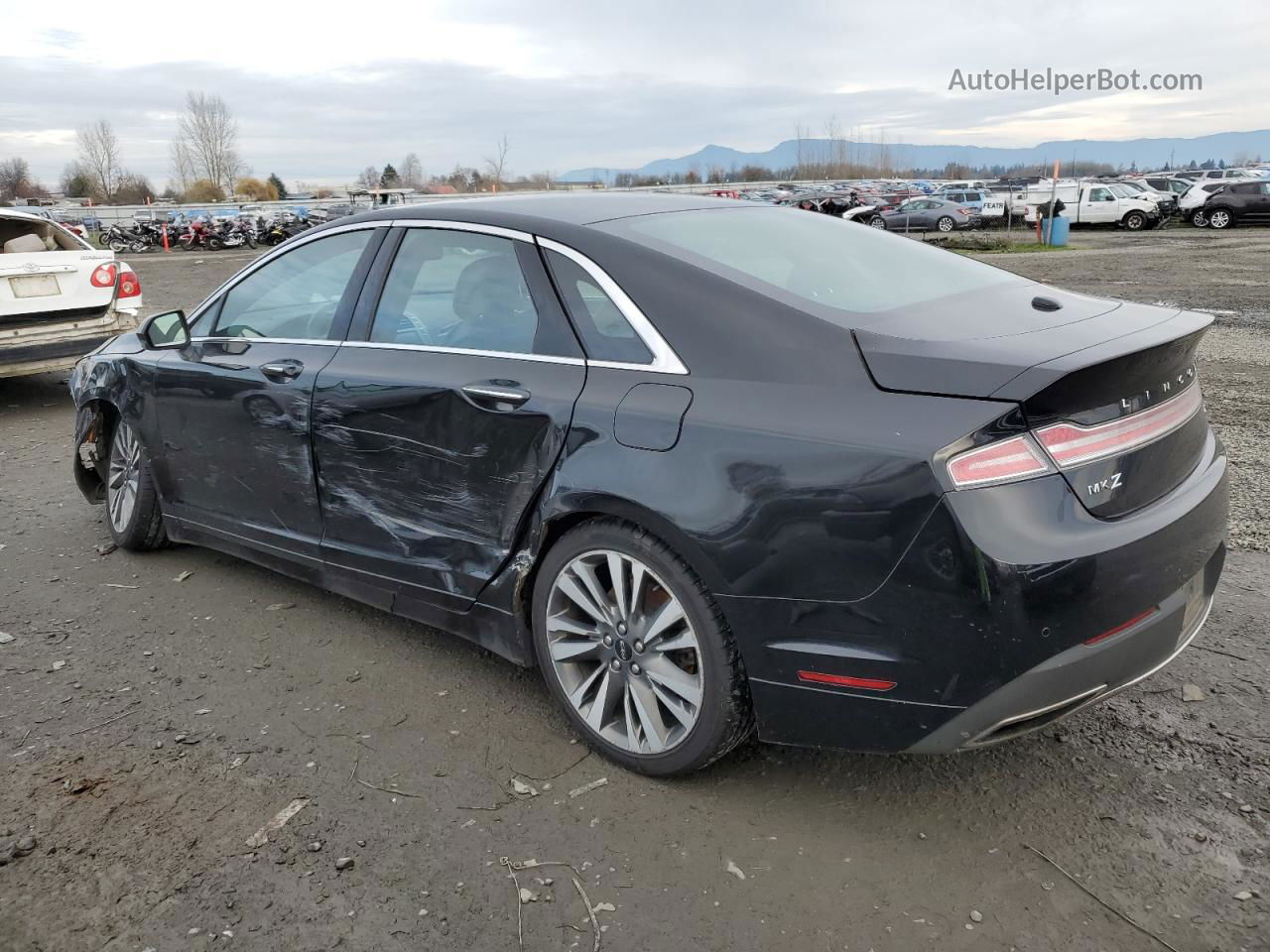 2017 Lincoln Mkz Reserve Black vin: 3LN6L5E9XHR601624