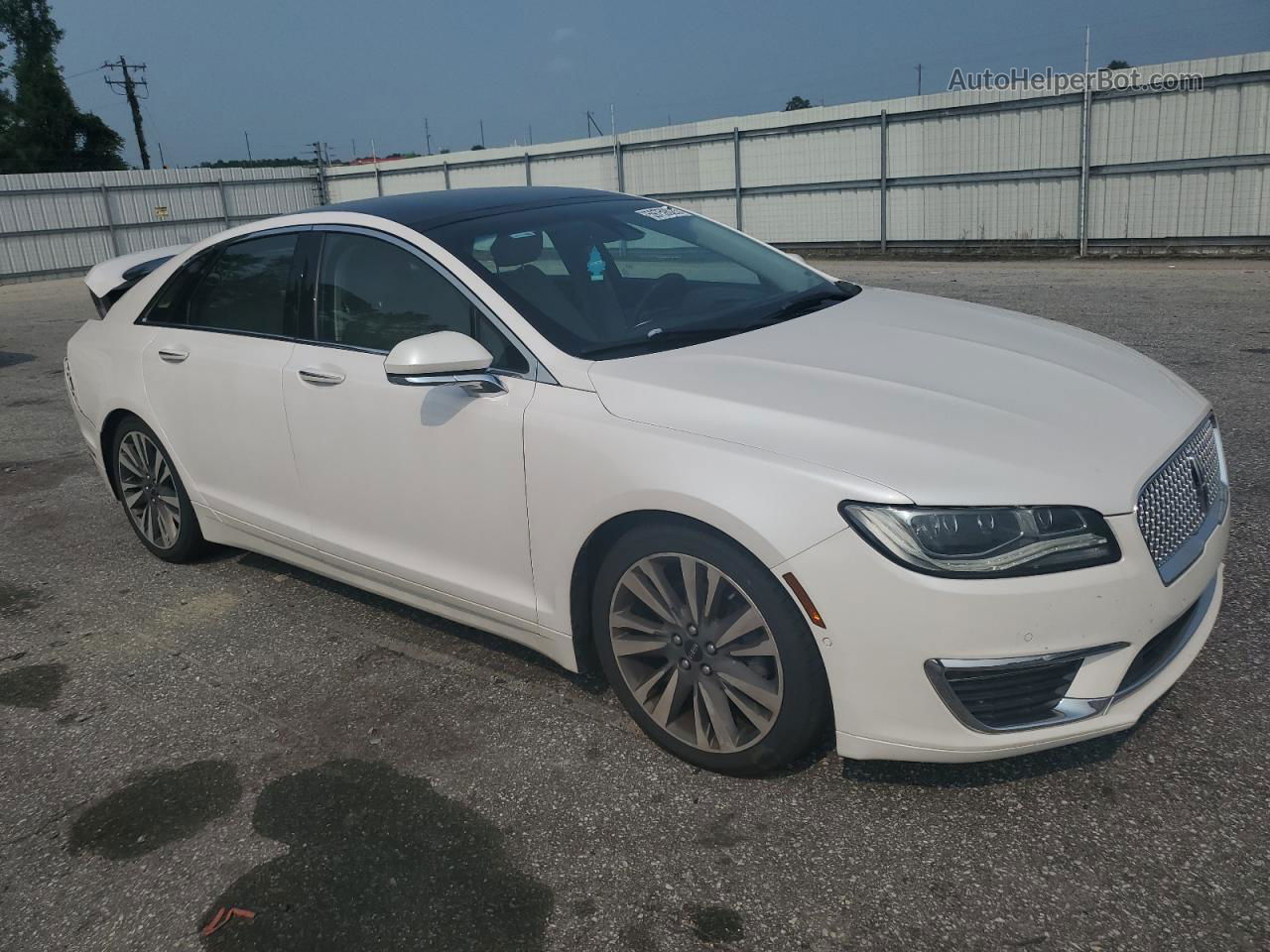 2017 Lincoln Mkz Reserve White vin: 3LN6L5E9XHR610064