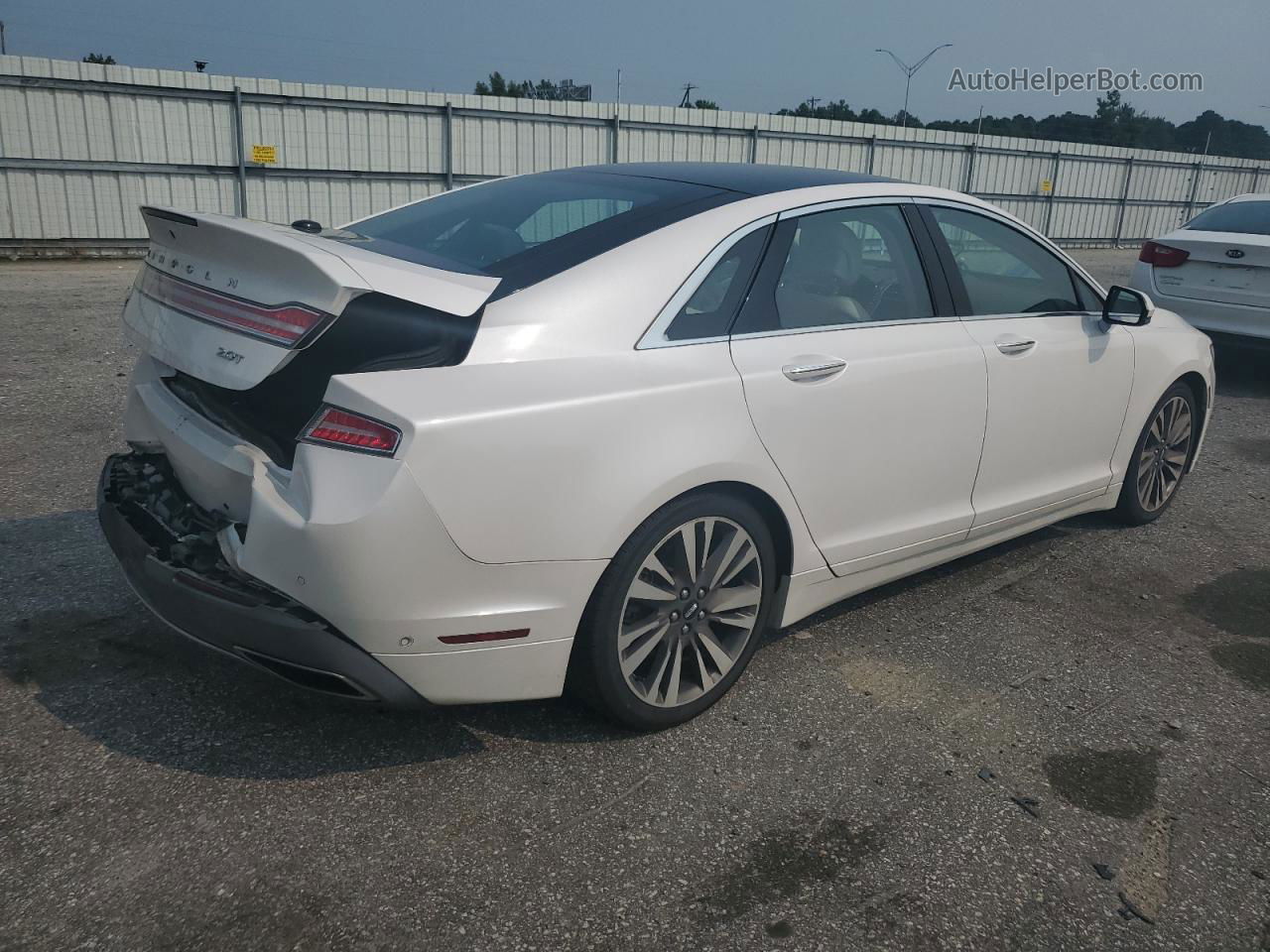 2017 Lincoln Mkz Reserve White vin: 3LN6L5E9XHR610064