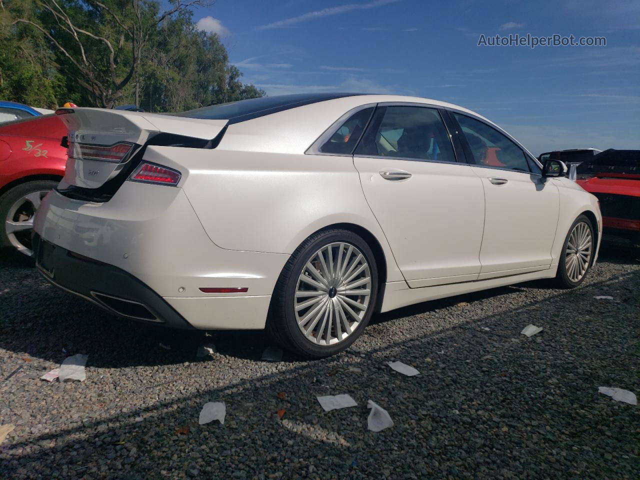 2017 Lincoln Mkz Reserve White vin: 3LN6L5E9XHR613174