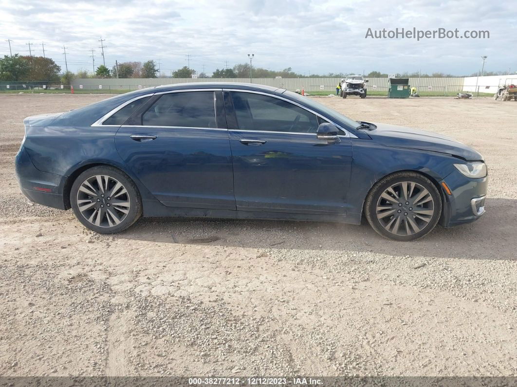 2017 Lincoln Mkz Reserve Dark Blue vin: 3LN6L5E9XHR634624