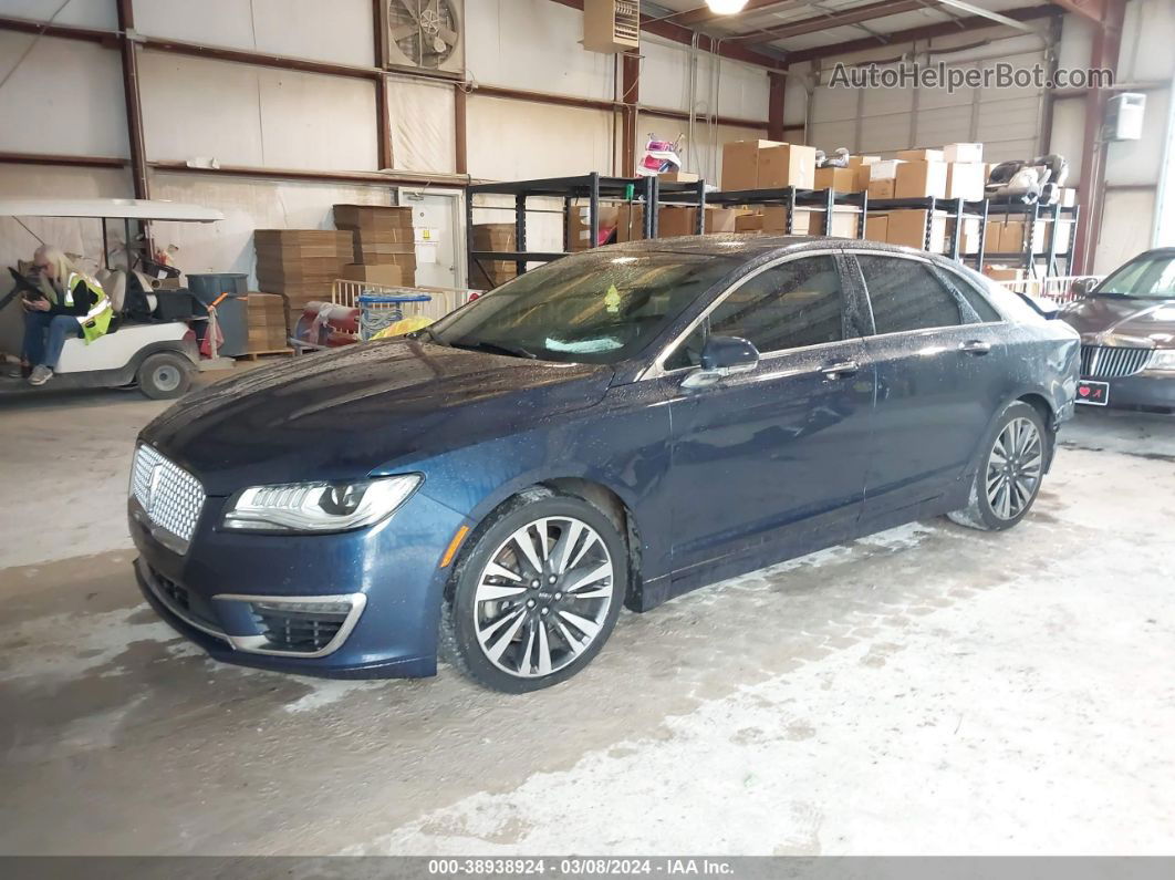 2017 Lincoln Mkz Reserve Blue vin: 3LN6L5EC0HR629833