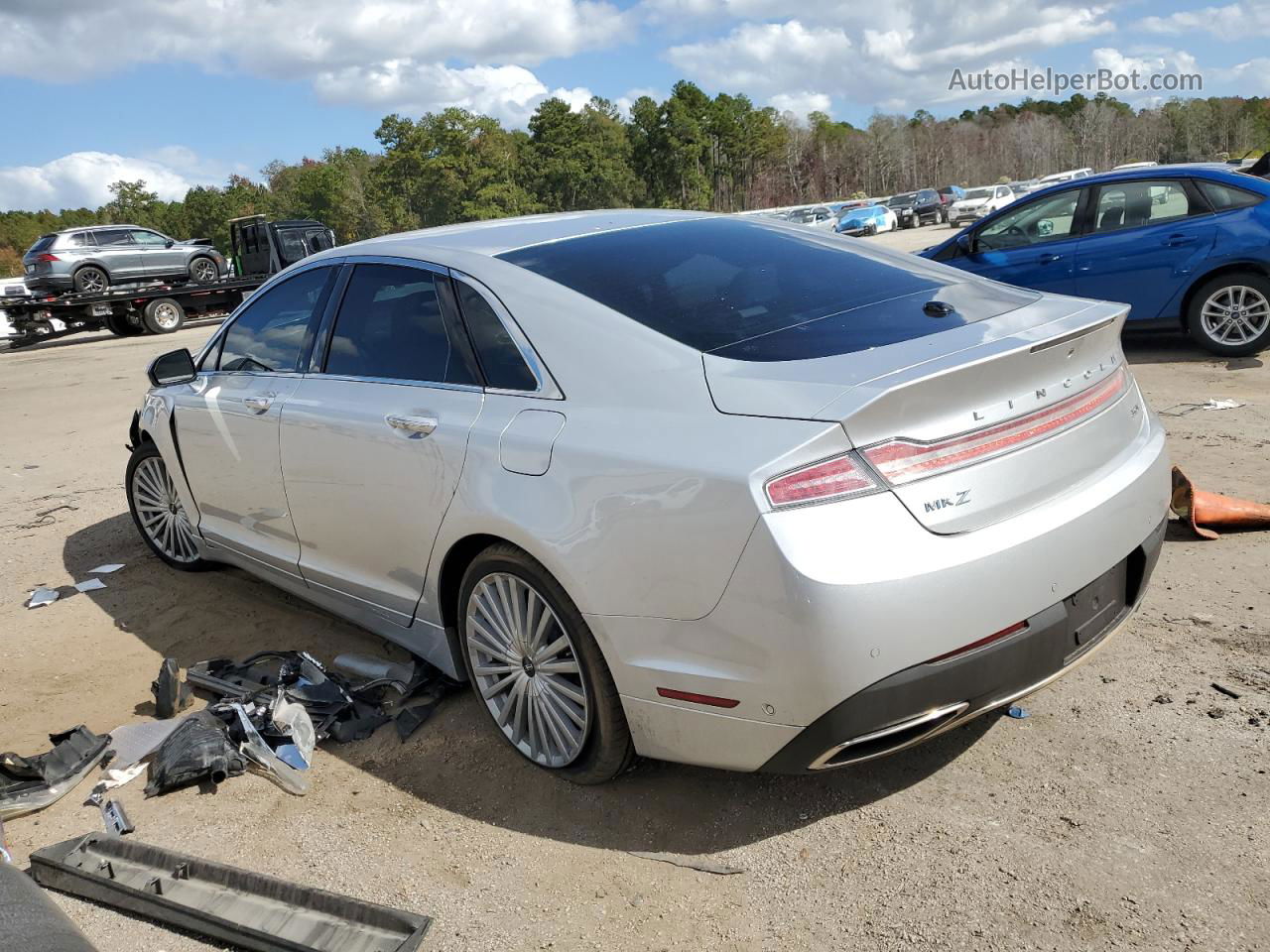 2017 Lincoln Mkz Reserve Серебряный vin: 3LN6L5EC7HR618764