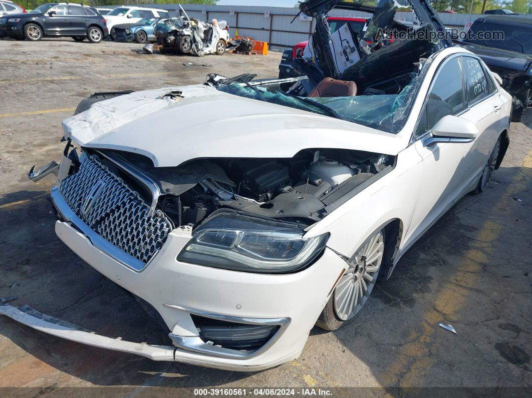 2017 Lincoln Mkz Reserve White vin: 3LN6L5ECXHR605572