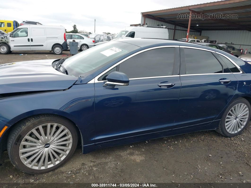 2017 Lincoln Mkz Reserve Dark Blue vin: 3LN6L5ECXHR611808