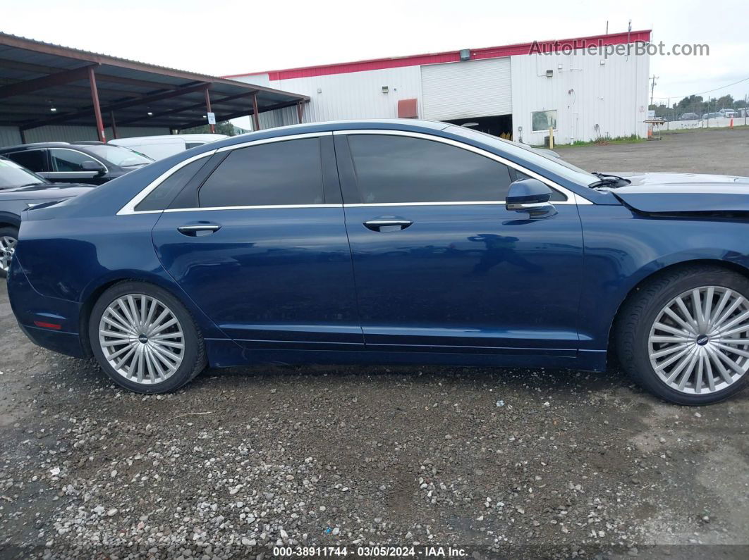 2017 Lincoln Mkz Reserve Dark Blue vin: 3LN6L5ECXHR611808