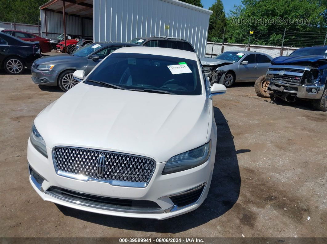 2017 Lincoln Mkz Reserve White vin: 3LN6L5ECXHR612134