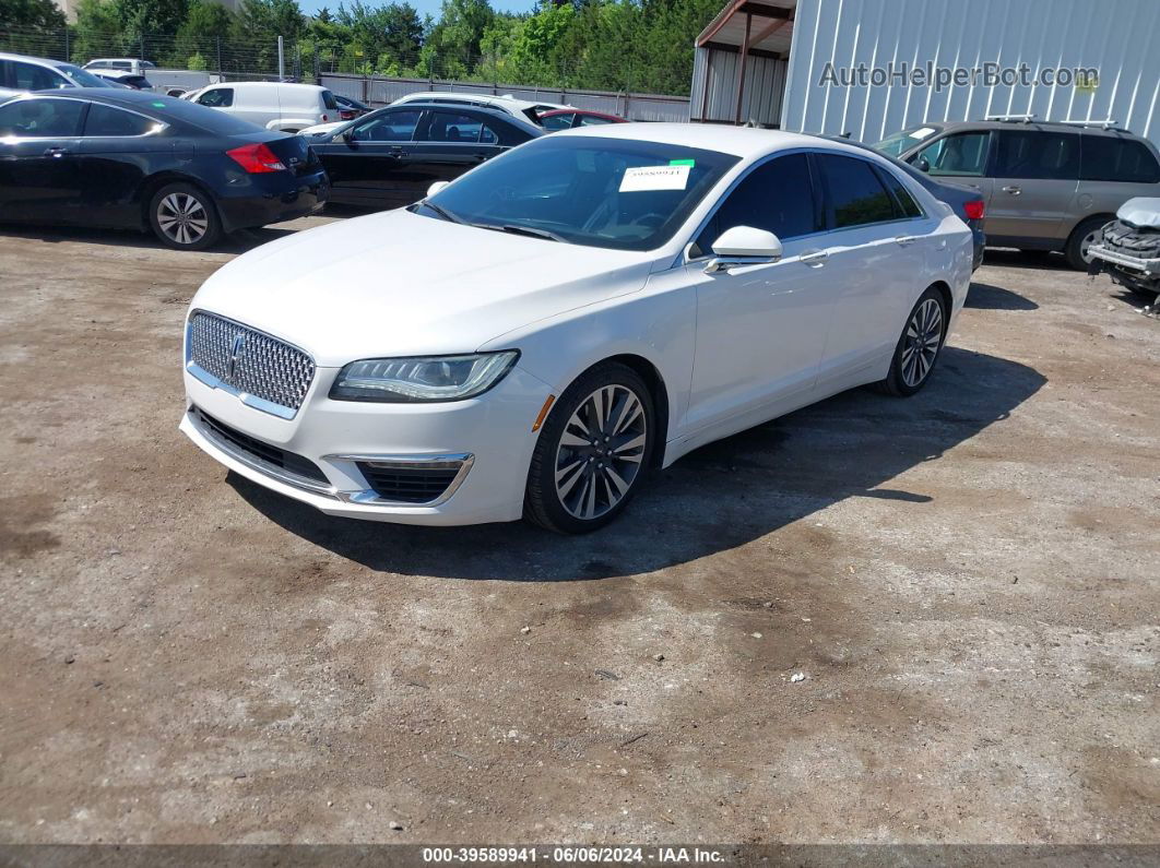 2017 Lincoln Mkz Reserve White vin: 3LN6L5ECXHR612134