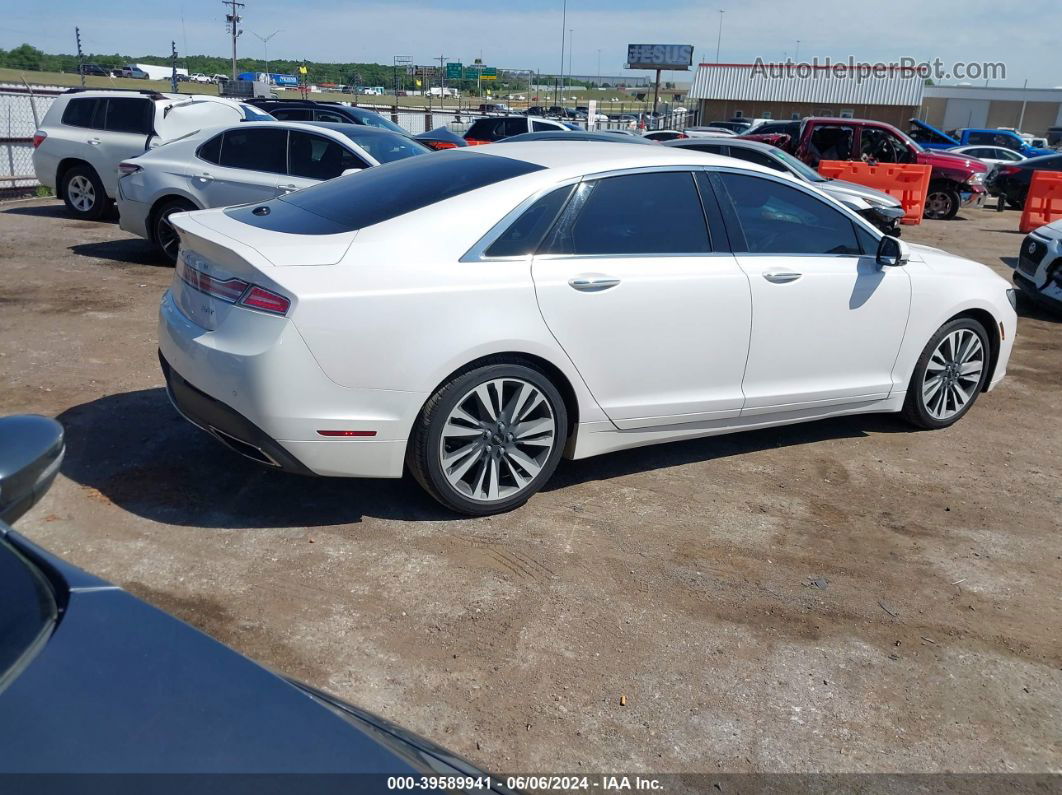 2017 Lincoln Mkz Reserve White vin: 3LN6L5ECXHR612134