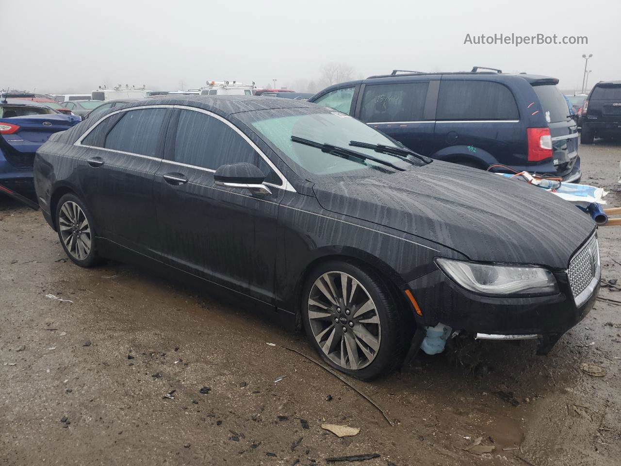 2017 Lincoln Mkz Reserve Black vin: 3LN6L5F90HR600769