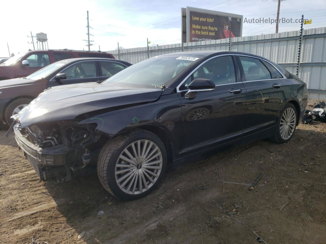 2017 Lincoln Mkz Reserve Black vin: 3LN6L5F90HR634100