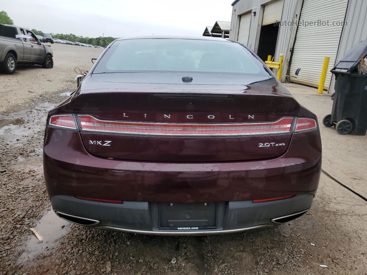 2017 Lincoln Mkz Reserve Бордовый vin: 3LN6L5F90HR664455