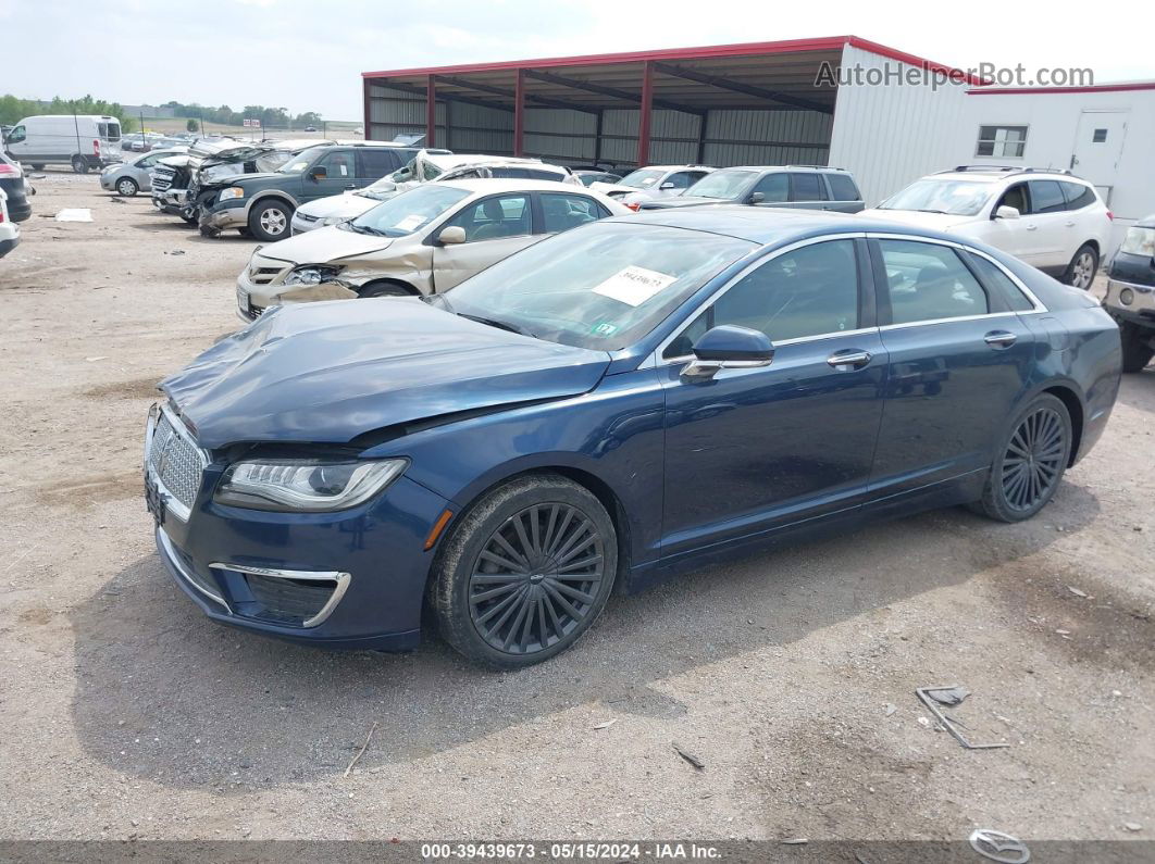 2017 Lincoln Mkz Reserve Blue vin: 3LN6L5F91HR649219