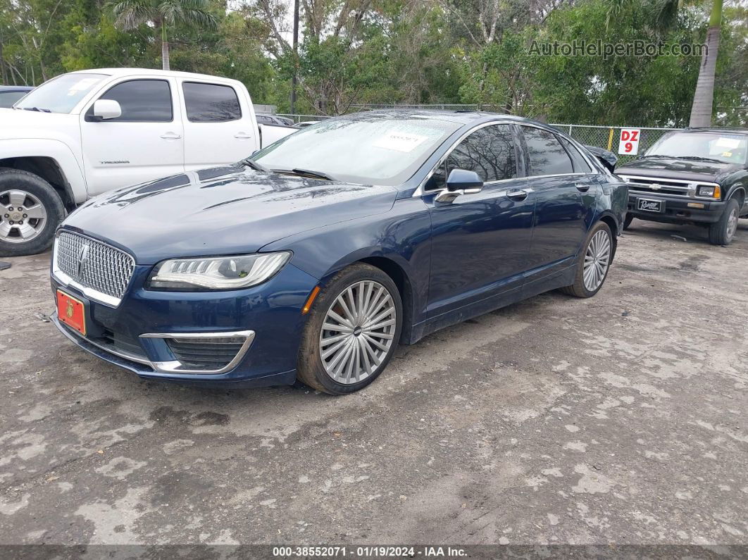 2017 Lincoln Mkz Reserve Blue vin: 3LN6L5F92HR631490