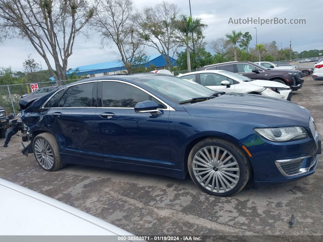 2017 Lincoln Mkz Reserve Blue vin: 3LN6L5F92HR631490