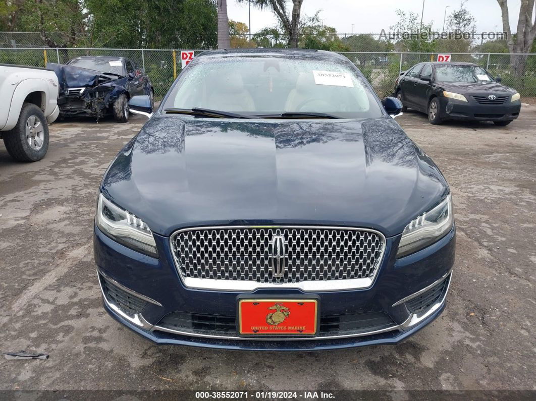 2017 Lincoln Mkz Reserve Blue vin: 3LN6L5F92HR631490