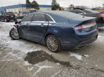 2017 Lincoln Mkz Reserve Blue vin: 3LN6L5F92HR650363