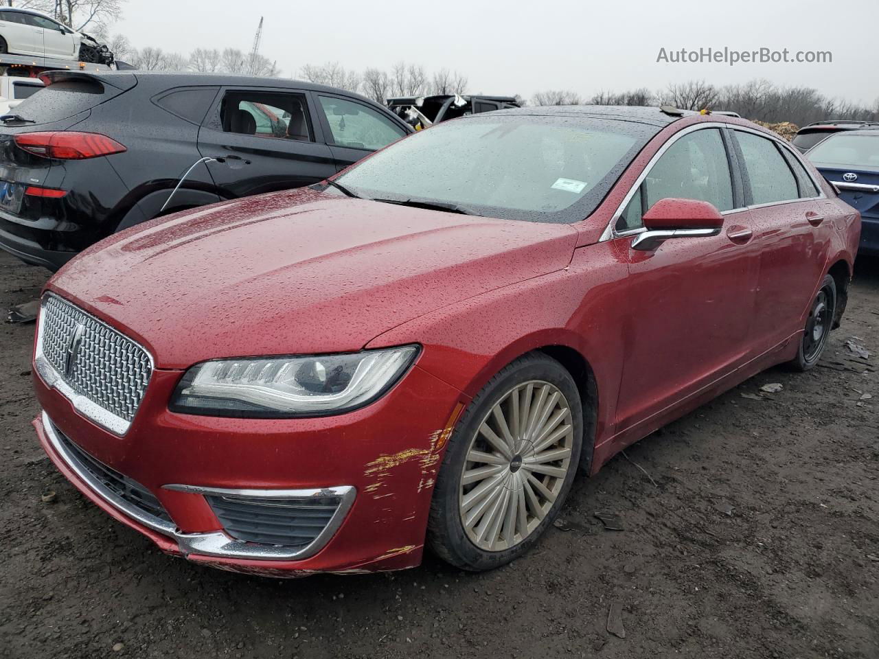 2017 Lincoln Mkz Reserve Красный vin: 3LN6L5F94HR605411