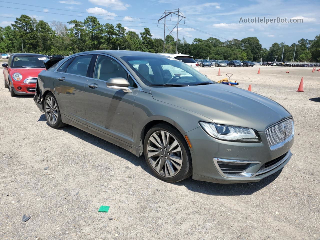 2017 Lincoln Mkz Reserve Зеленый vin: 3LN6L5F94HR643883