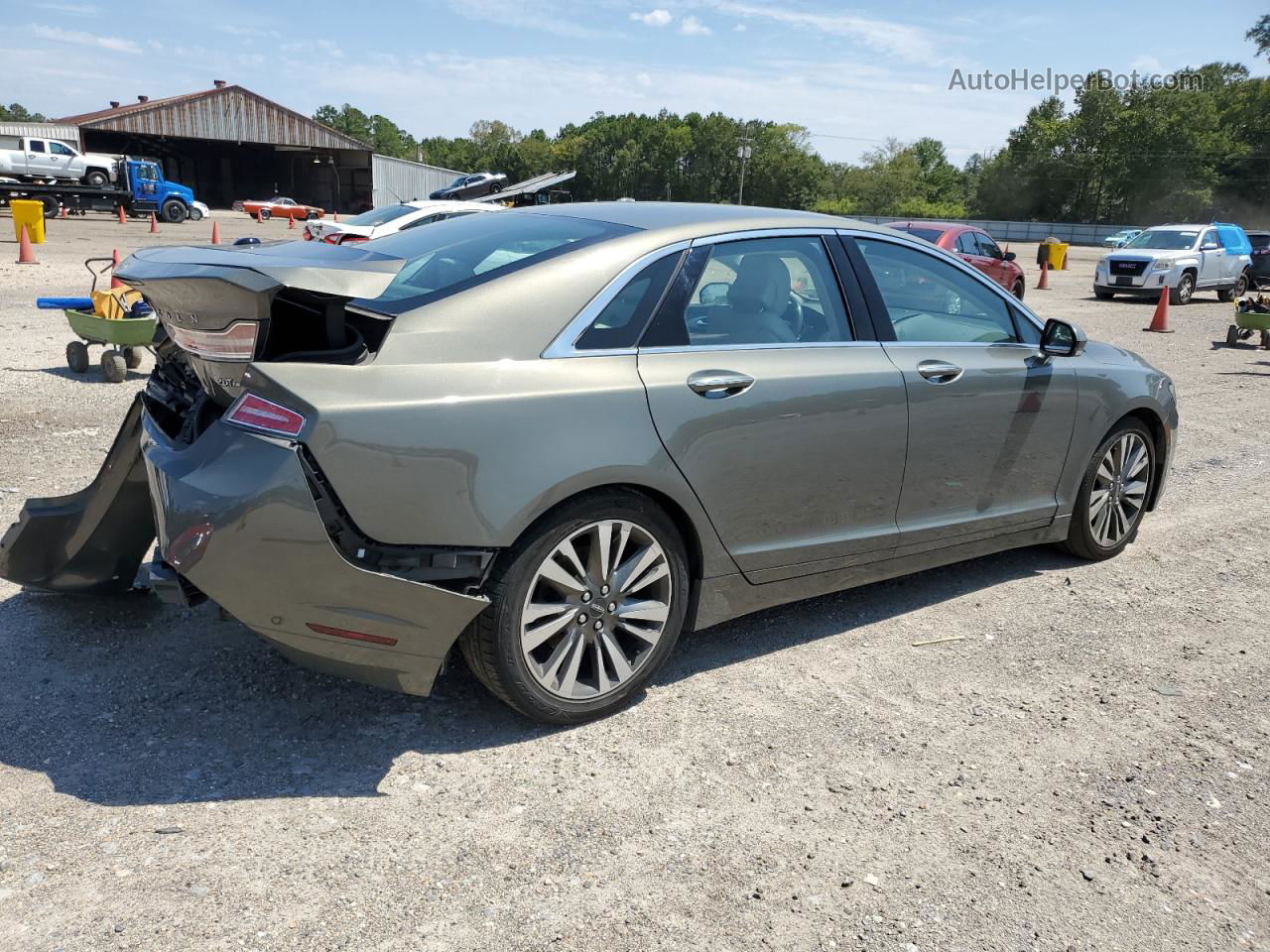 2017 Lincoln Mkz Reserve Green vin: 3LN6L5F94HR643883