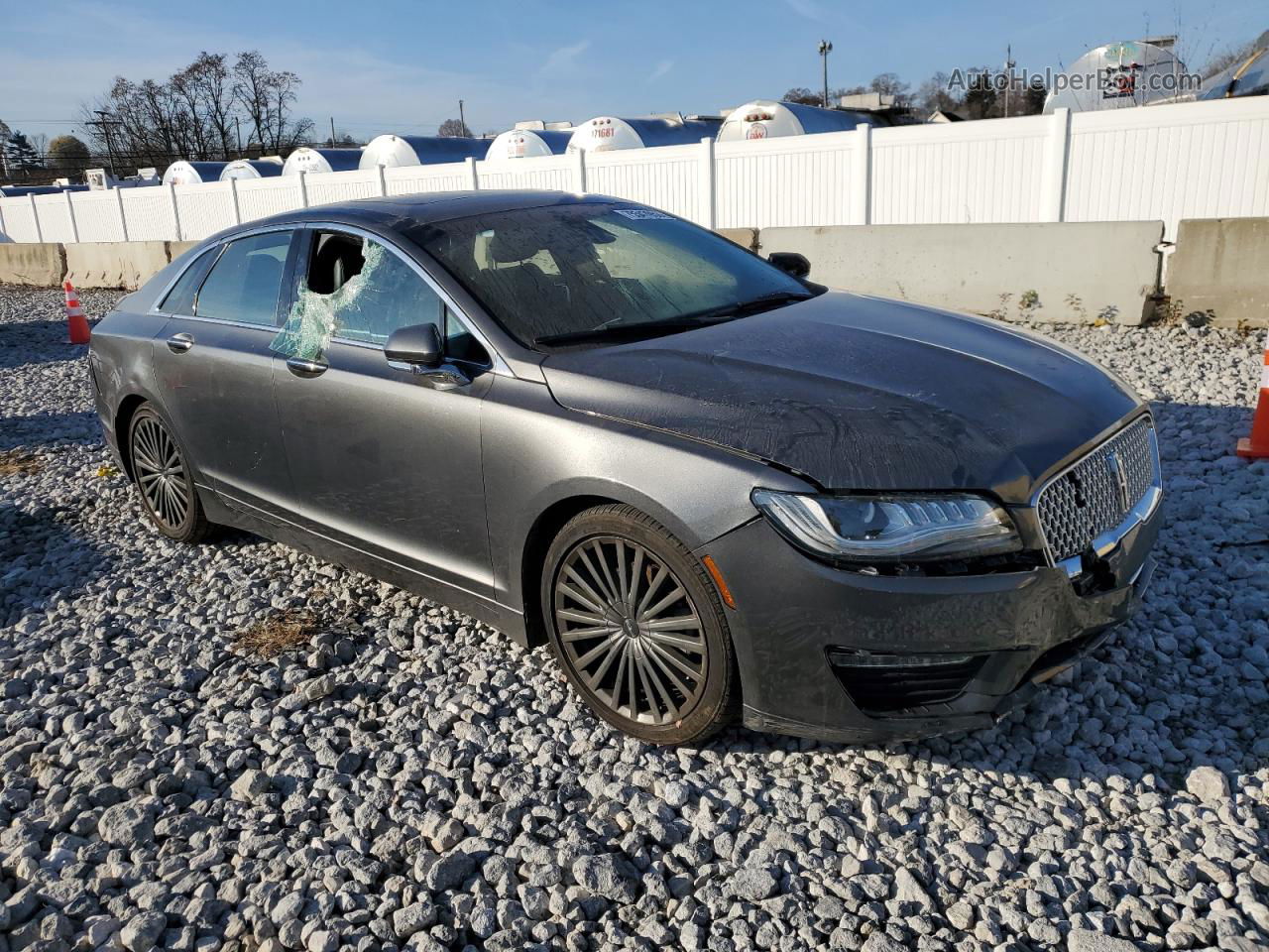 2017 Lincoln Mkz Reserve Gray vin: 3LN6L5F94HR660392