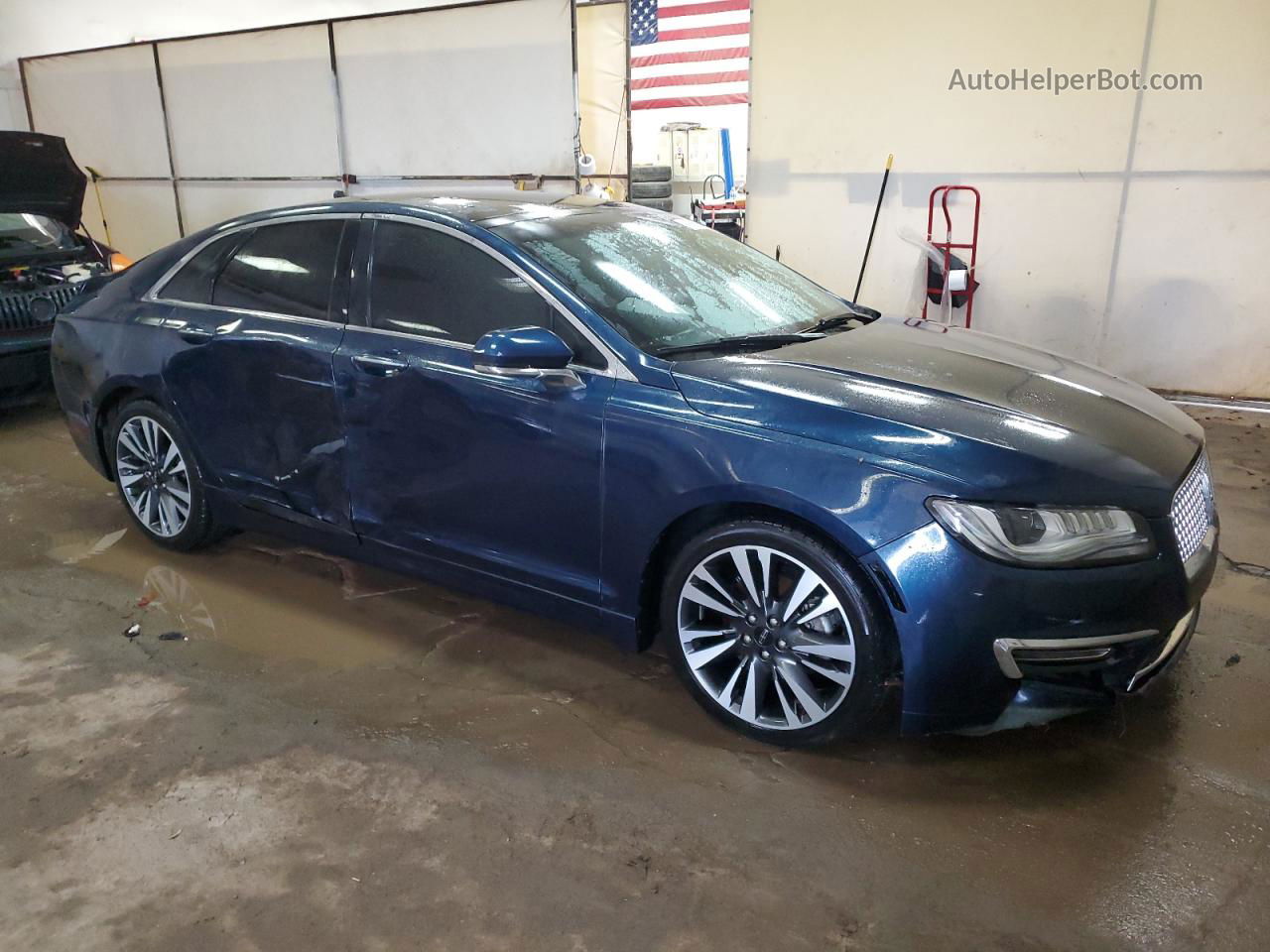 2017 Lincoln Mkz Reserve Синий vin: 3LN6L5F94HR666368