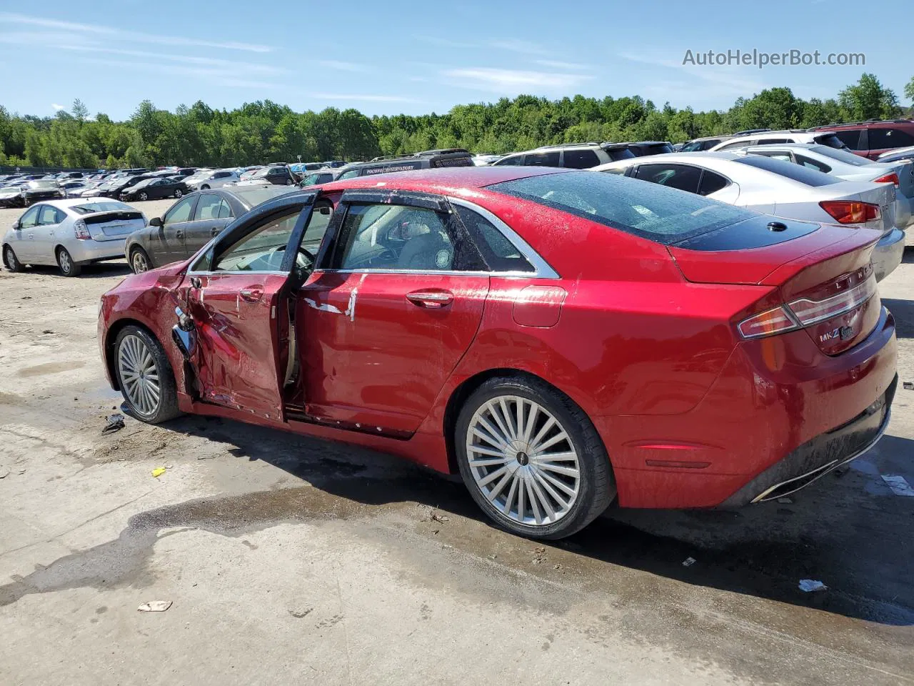 2017 Lincoln Mkz Reserve Red vin: 3LN6L5F95HR610472