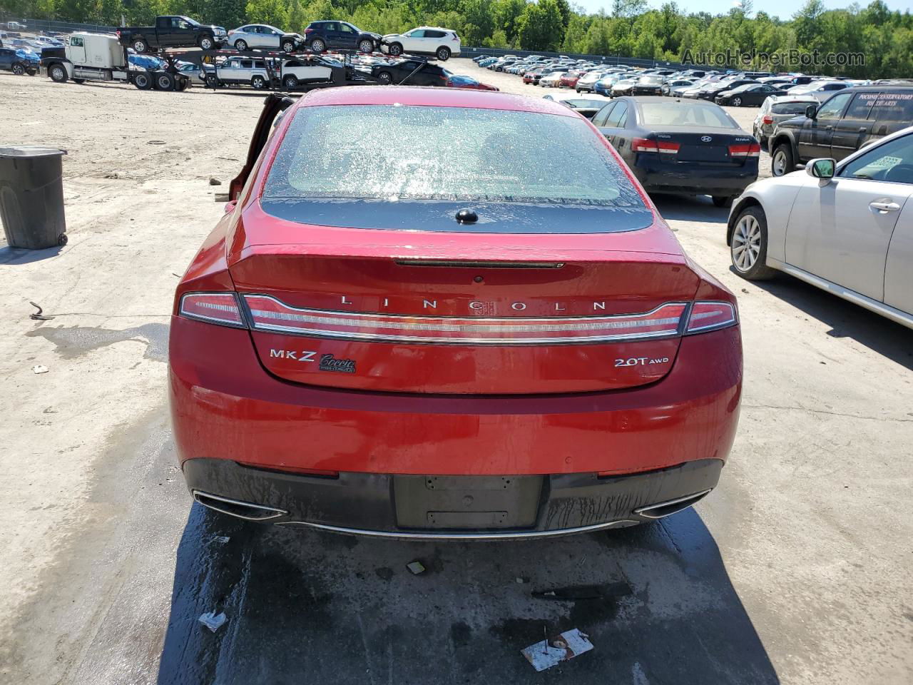 2017 Lincoln Mkz Reserve Red vin: 3LN6L5F95HR610472