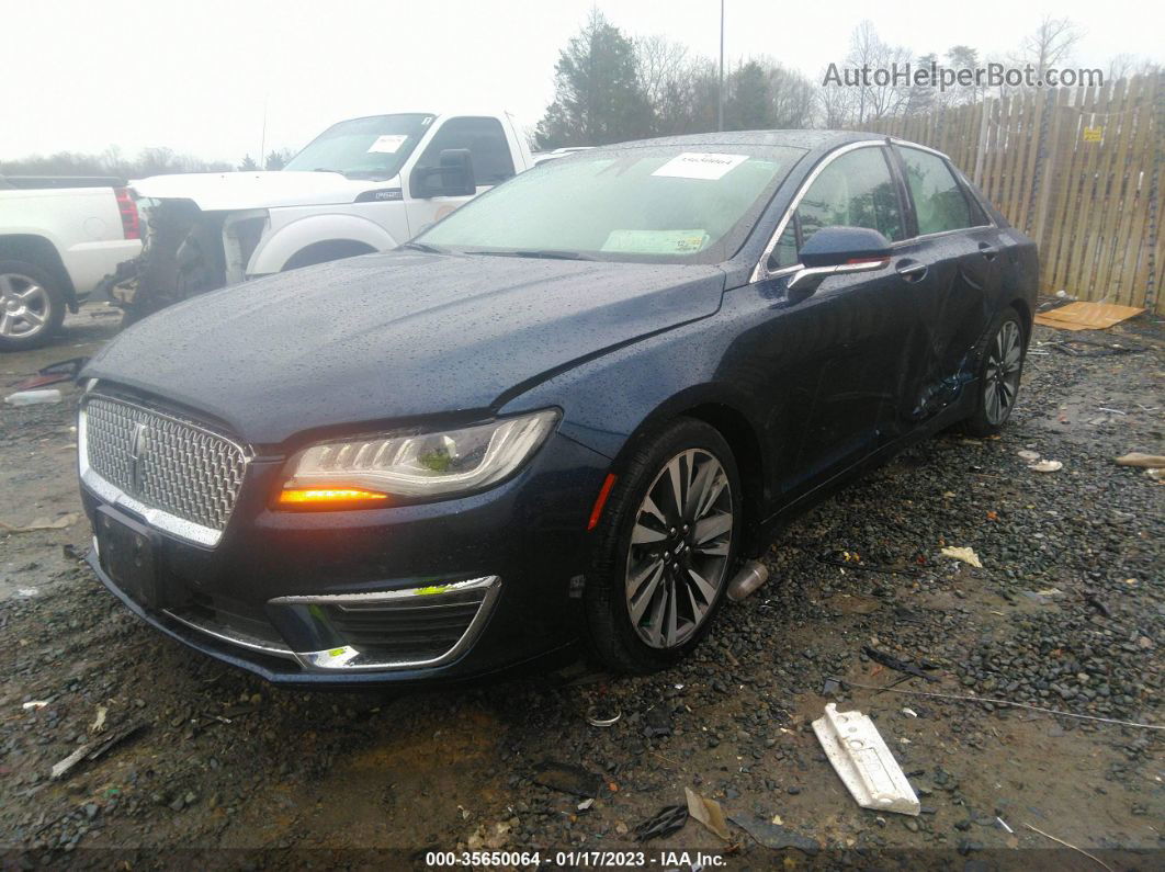 2017 Lincoln Mkz Reserve Blue vin: 3LN6L5F95HR653144