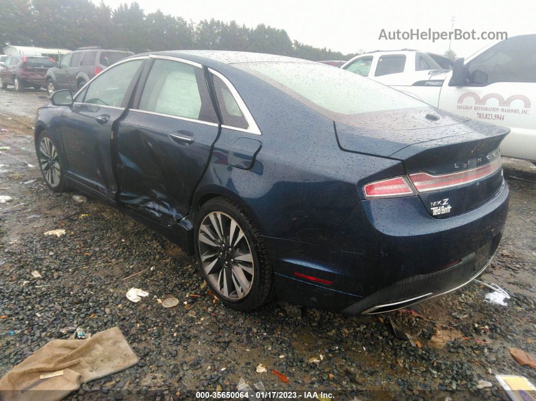 2017 Lincoln Mkz Reserve Blue vin: 3LN6L5F95HR653144